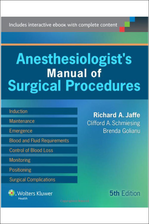 Anesthesiologist's Manual of Surgical Procedures