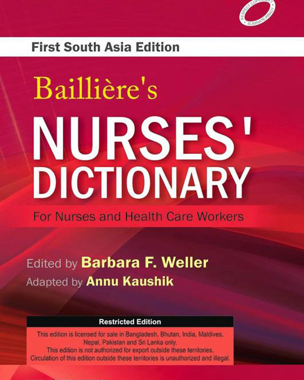 Bailliere's Nurses Dictionary for Nurses and Health Care Workers South Aisa Edition