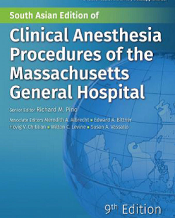 Clinical Anesthesia Procedures Of The Massachusetts General Hospital