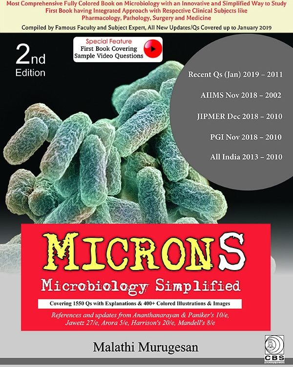 MICRONS-Microbiology Simplified 2nd edition 2019 by Malathi Murugesan