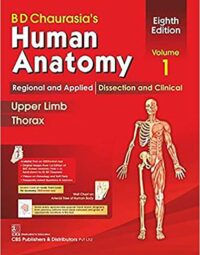 B.d. Chaurasia's Human Anatomy, Vol-1, 8/e Regional & Applied Dissection & Clinical Upper Limb & Thorax With Cd & Wall Chart