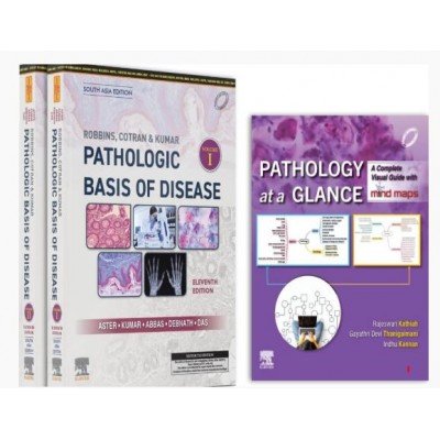 Robbins And Cotran Pathologic Basis of Disease(2 Vol set);11th(South Asia) Edition 2025