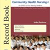 Practical Record Book Of Community Health Nursing-I For GNM 1st Year Nursing Students