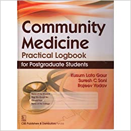 Community Medicine Practical Logbook For Postgraduate Students