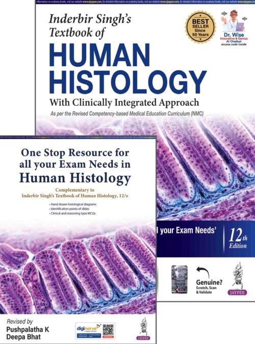 Inderbir Singh’s Textbook of Human Histology (With Clinically Integrated Approach) Includes a FREE book of One Stop Resource for All Your Exam Needs in Human Histology 12th edition 2027