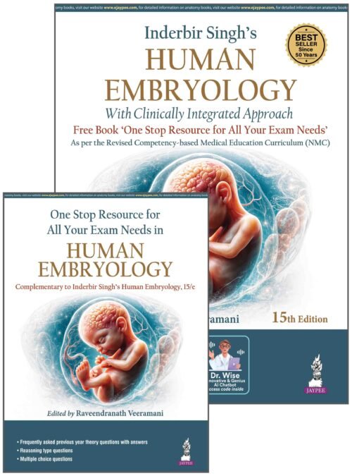 Inderbir Singh’s Human Embryology (With Clinically Integrated Approach) Includes a FREE book of One Stop Resource for All Your Exam Needs 15th edition 2027