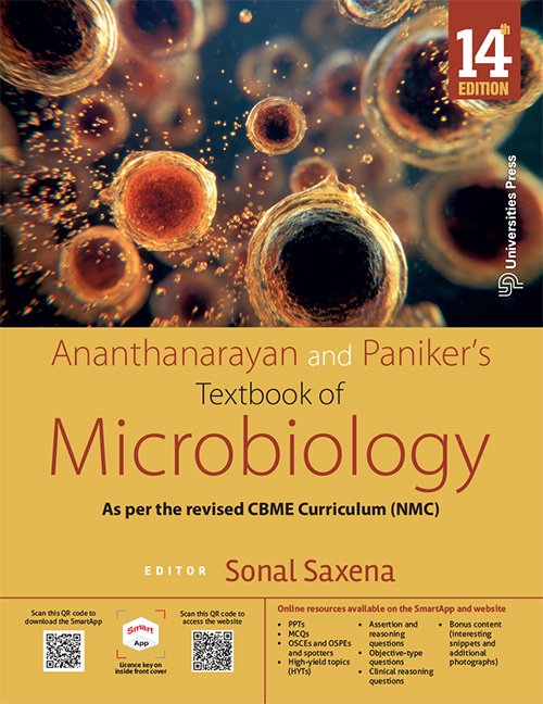 Ananthanarayan and Paniker’s Textbook of Microbiology, 14th Edition